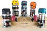 Milescraft Compact Sub-Base Set for Compact and Trim Routers Comfort Grip Handles
