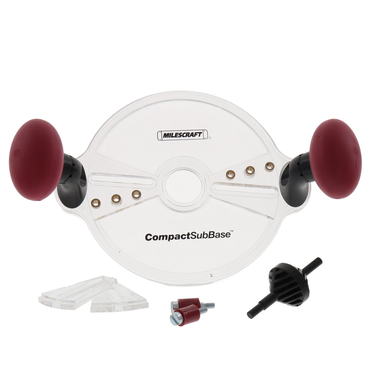 Milescraft Compact Sub-Base Set for Compact and Trim Routers Comfort Grip Handles