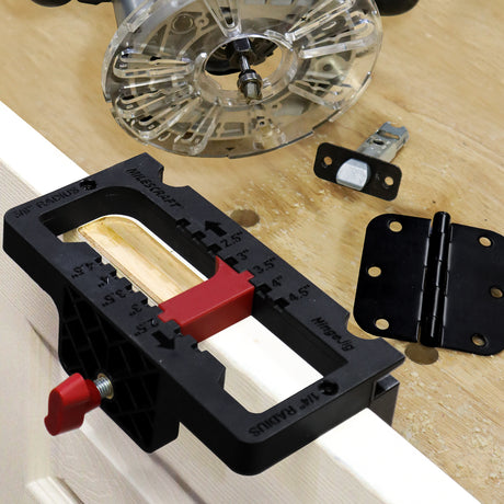 Milescraft HingeJig Self-Clamping Door Hinge & Latch Router Jig
