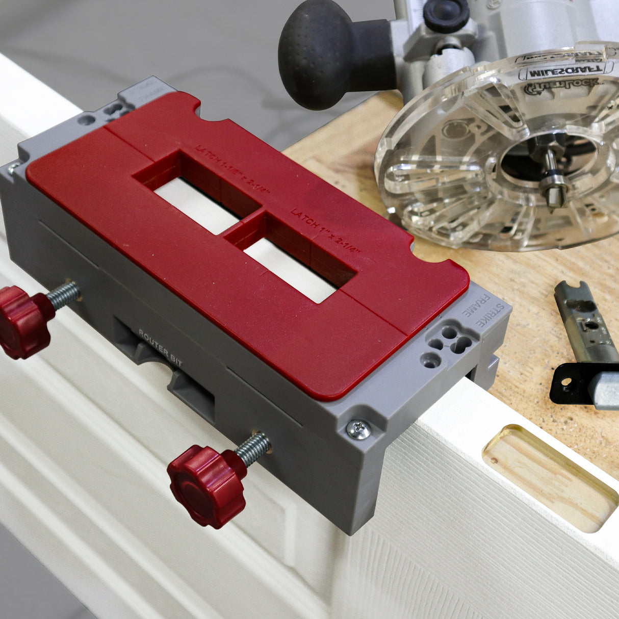 Milescraft HingeJigPLUS with Router Bit for Door Hardware Installation