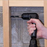 Milescraft Drill90Plus Right-Angle Drill Attachment with 3/8in Keyless Chuck
