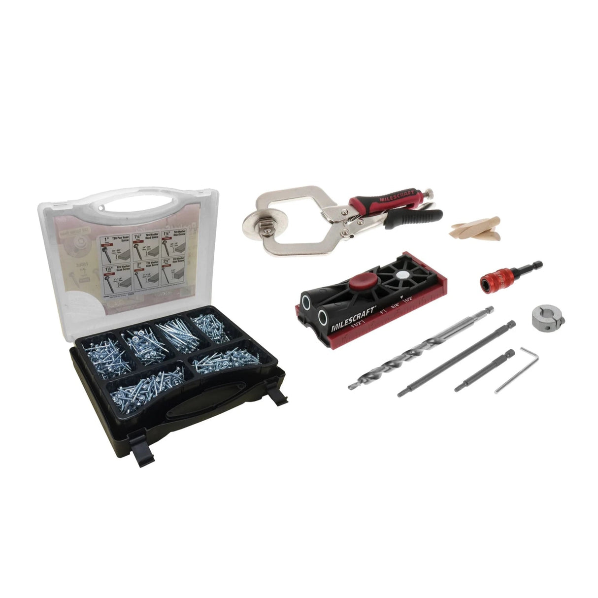 Milescraft Pocket Hole Jig 200 Set with Clamp and Screws