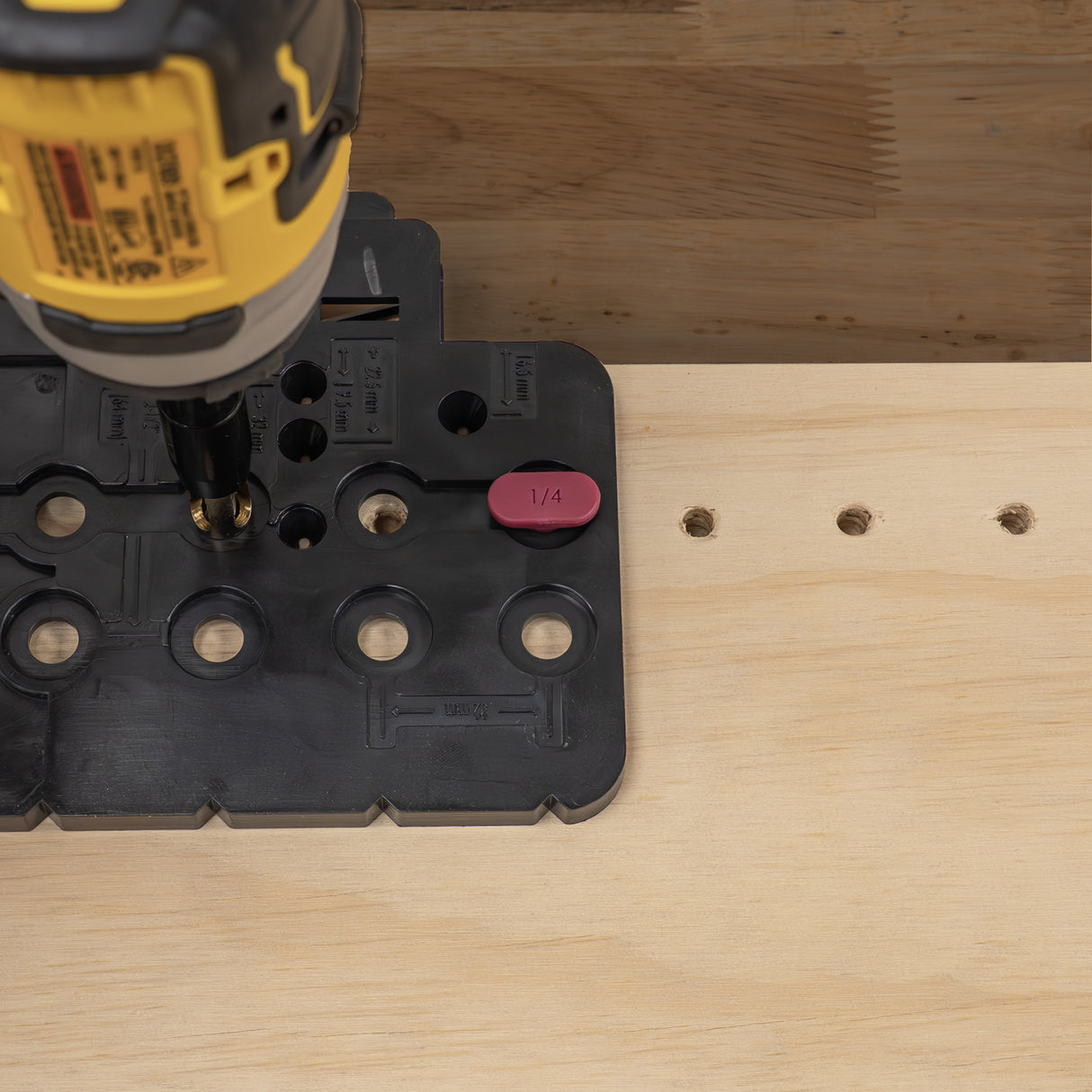 Milescraft CabinetMate Shelf Pin Drill Jig with Drill Bit