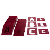 Milescraft 1 1/2in & 2 1/2in Vertical Letters Signmaking Router Template Set