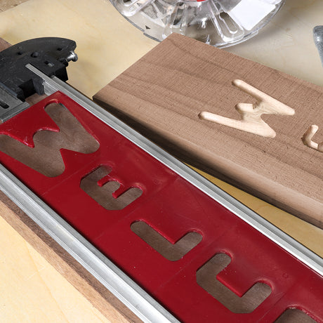 Milescraft 1 1/2in & 2 1/2in Vertical Letters Signmaking Router Template Set