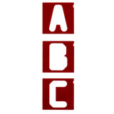 Milescraft 2 1/2in Vertical Letters Signmaking Router Template Set