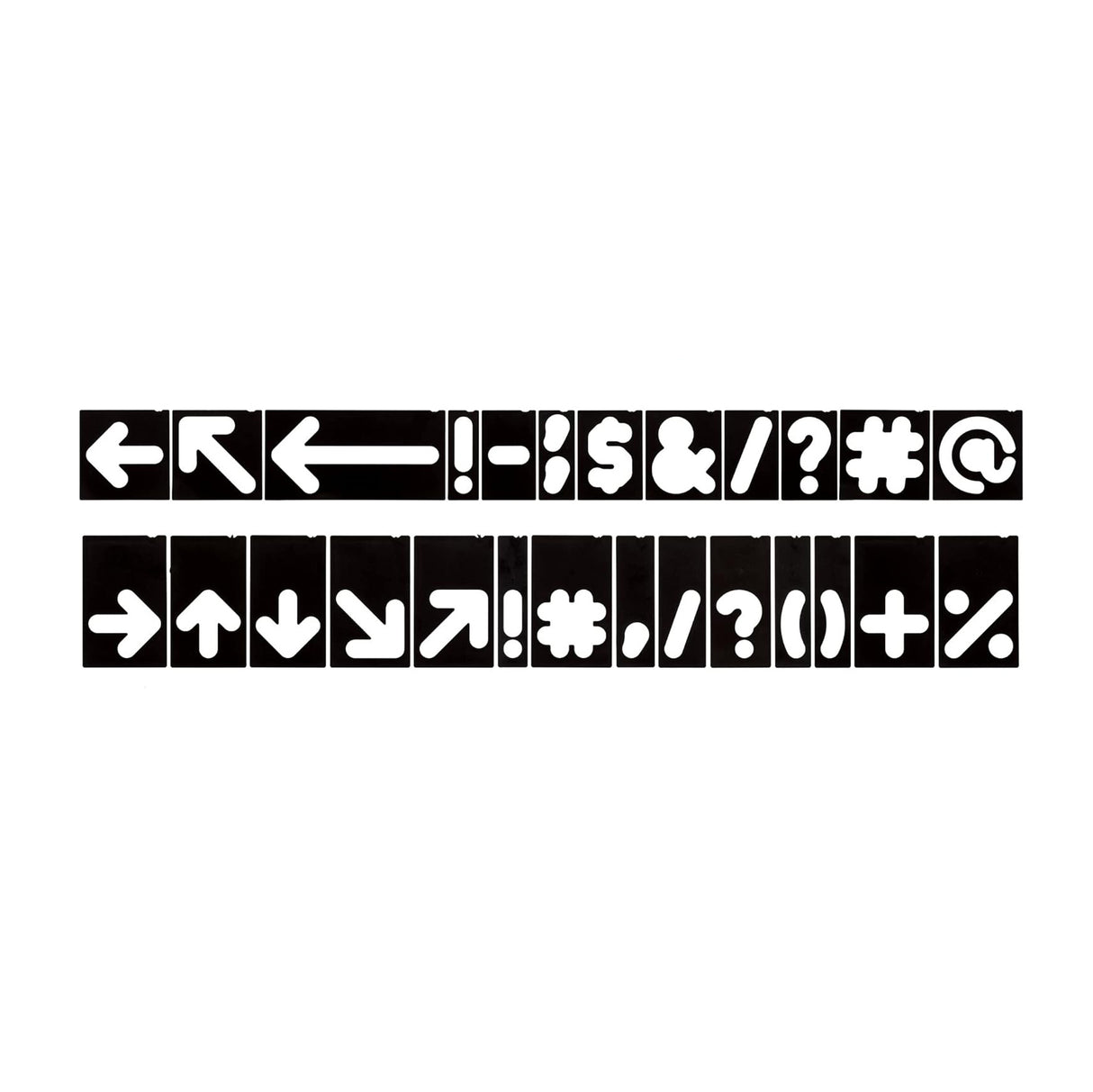 Milescraft 1 1/2in & 2 1/2in Symbols Signmaking Router Template Set