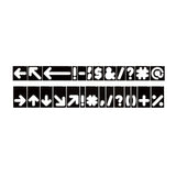 Milescraft 1 1/2in & 2 1/2in Symbols Signmaking Router Template Set