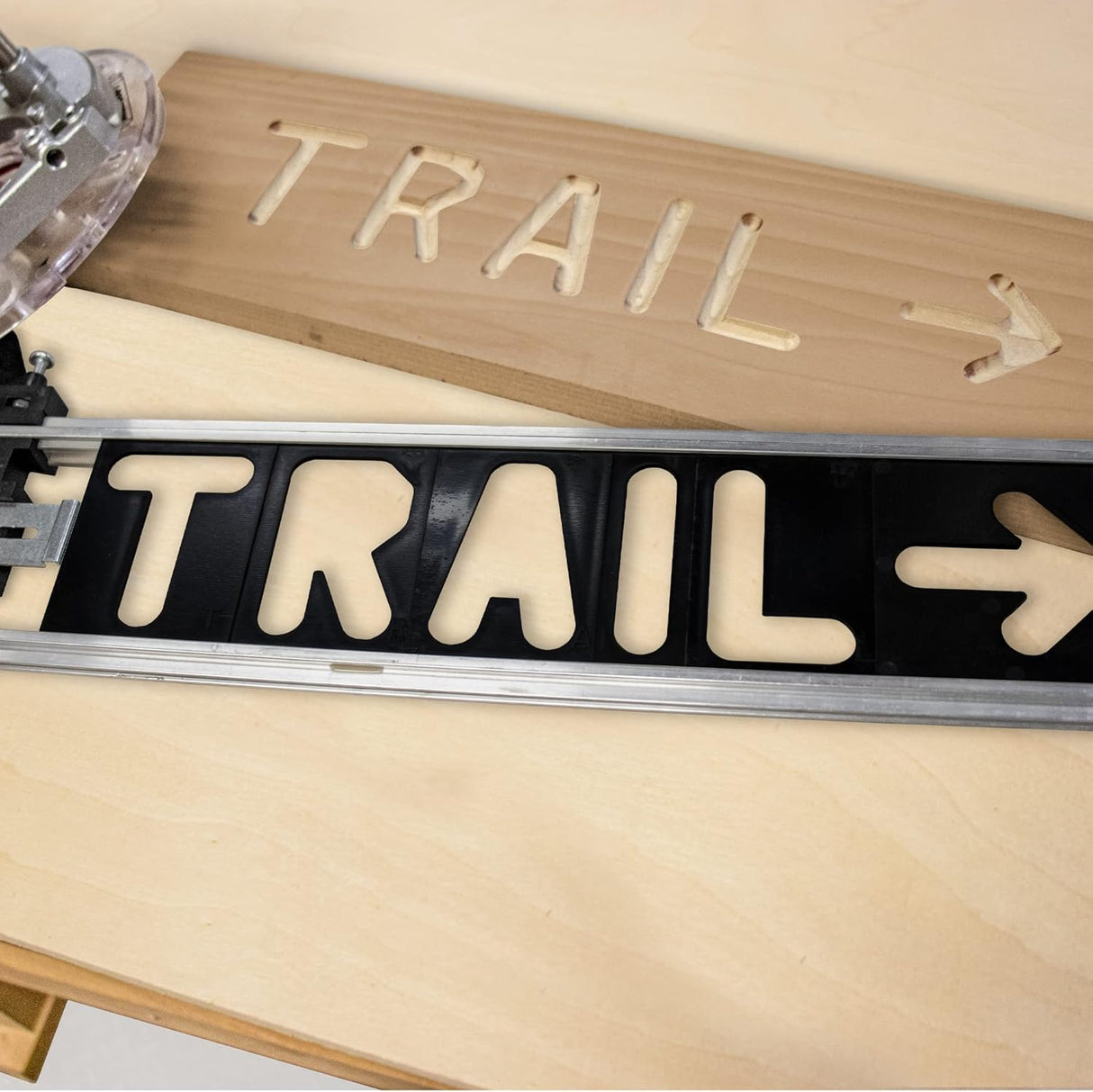 Milescraft 1 1/2in & 2 1/2in Symbols Signmaking Router Template Set