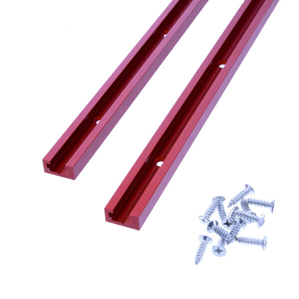 Milescraft T-Trax24 Universal T-Track Rail System 24in 610mm Long Aluminium Pack of 2