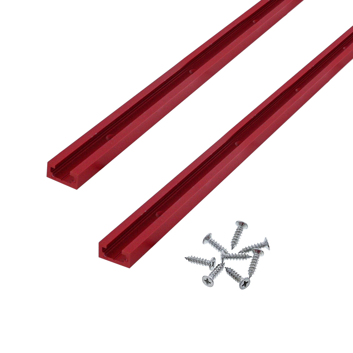 Milescraft T-Trax36 Universal T-Track Rail System 36in 914mm Long Aluminium Pack of 2