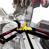 Milescraft AngleFinder with Retractable Edge Guides Mitre Saw Setup