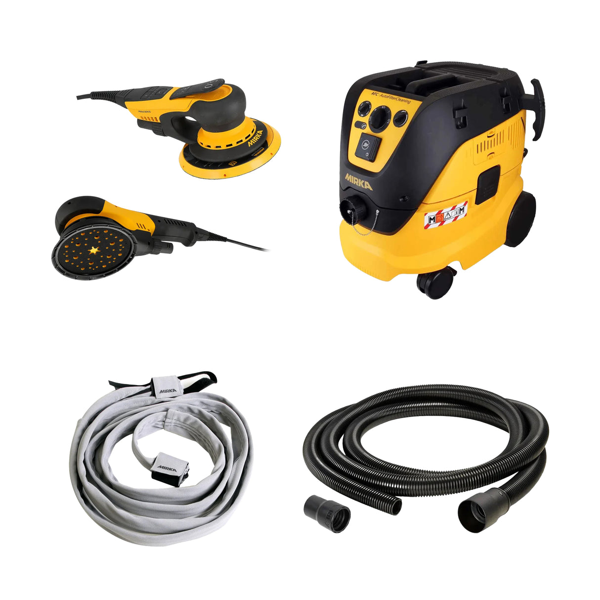 Mirka DEROS II & DEROS RS 600 Plus PRO Dust Extractor Bundle