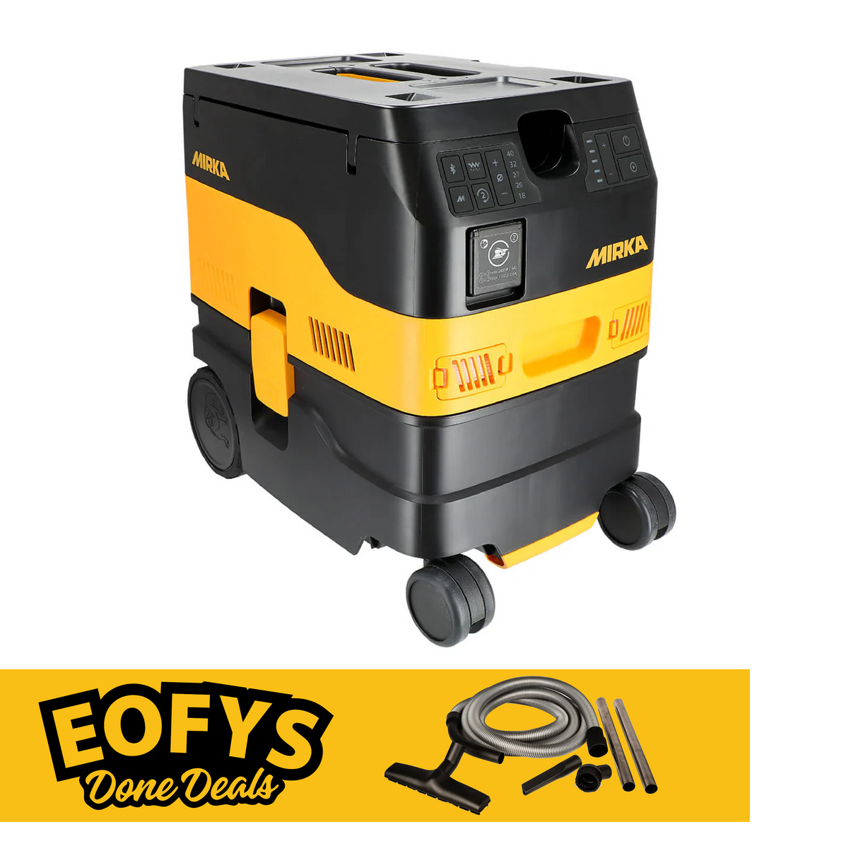 Mirka DEXOS 1217 M Class AFC Dust Extractor with 4m Hose Plus Clean-Up Kit