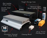 MPOWER SB1 Sharpening Stone Set 8in Double Sided Diamond Whetstone 300/1200 Grit