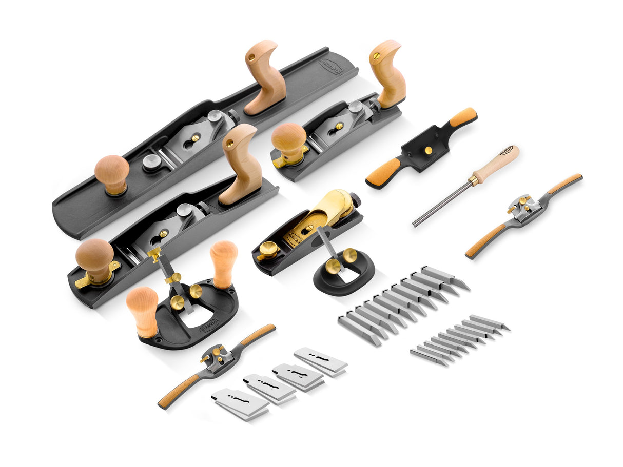 Melbourne Tool Company Set of Ten Hand Planes & Tools Plus Blades