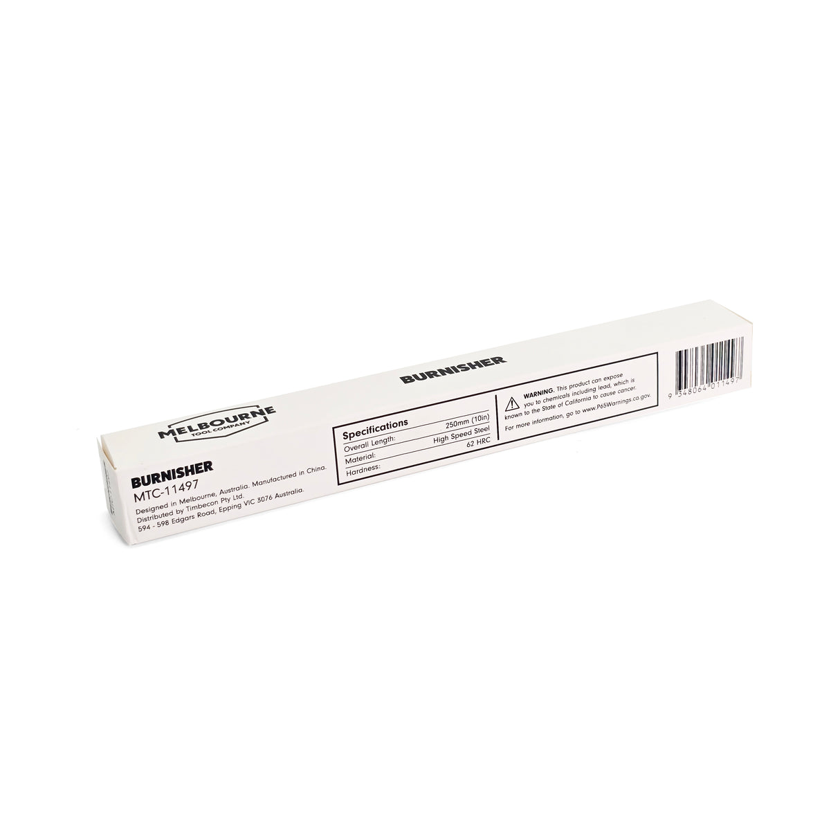 Melbourne Tool Company Scraper Burnisher HSS 250mm