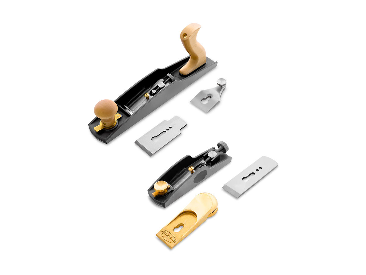 Melbourne Tool Company Low Angle Block & Jack Hand Plane Set Plus Blades