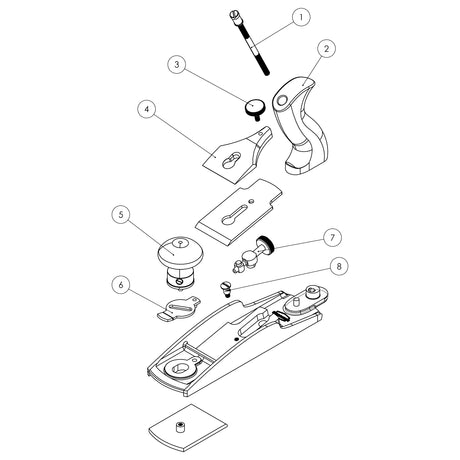 Melbourne Tool Company Low-Angle Smoothing Plane Spare Parts