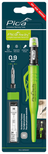 Pica Fine Dry Blister Bundle Pencil + Lead Refill Set 0.9mm