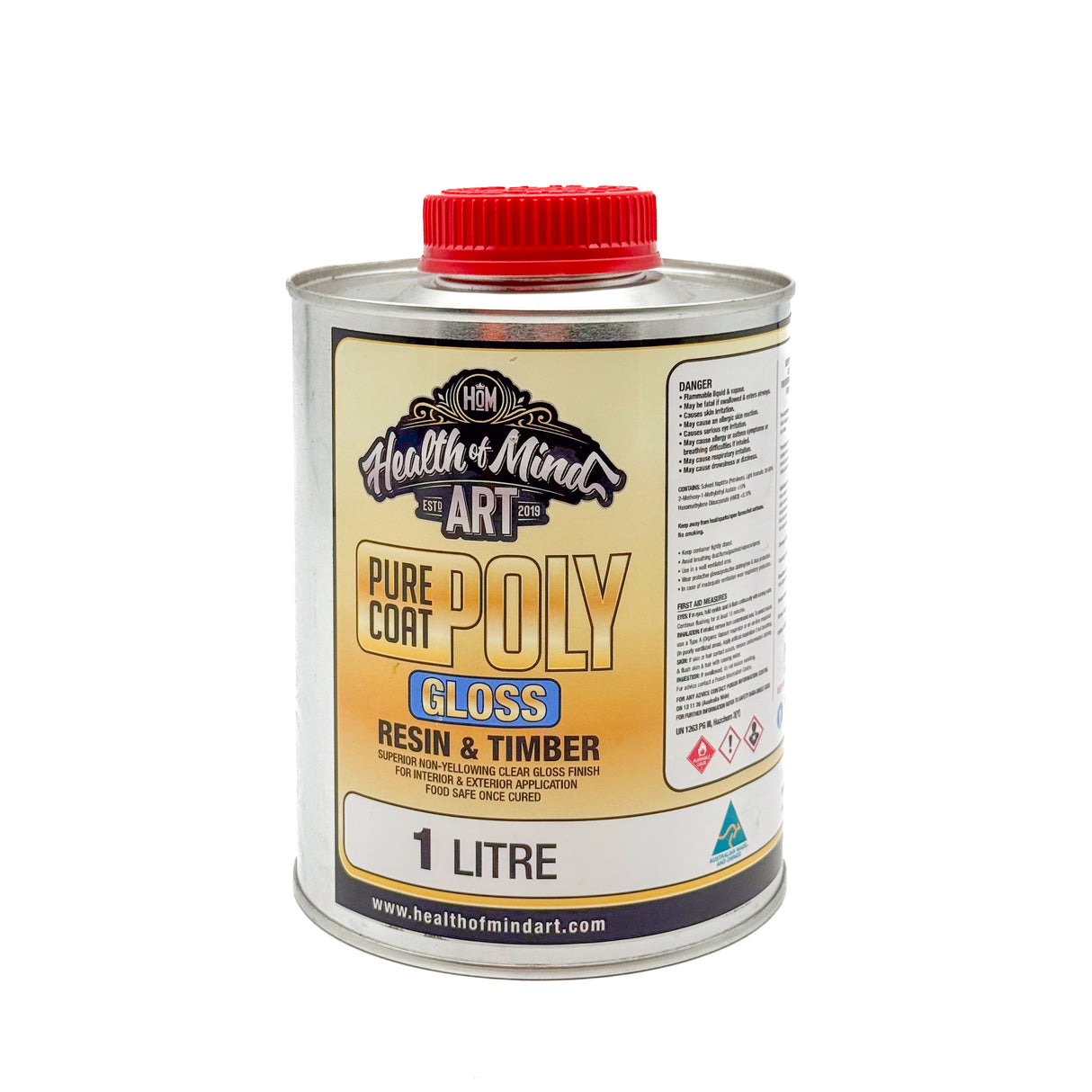 Health of Mind Art Pure Coat Polyurethane Clear Coating Resin