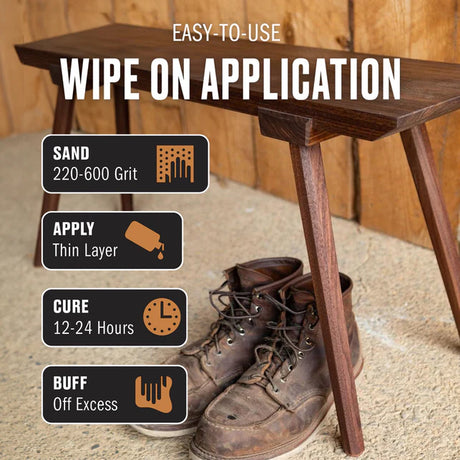 Walrus Oil Pure Tung Oil Wood Finish