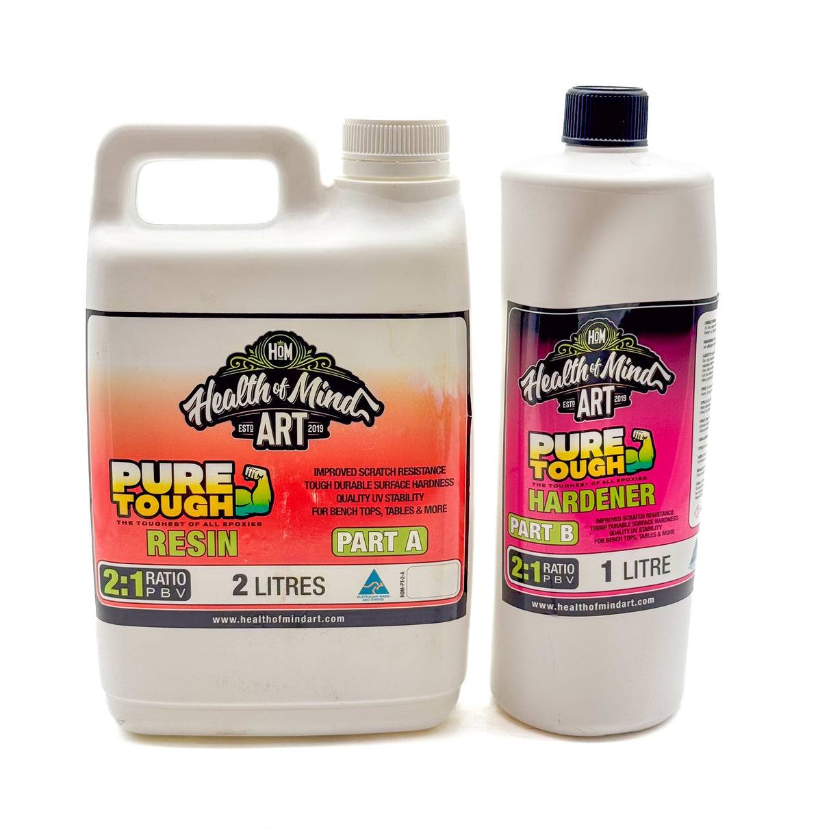 Health of Mind Art Pure Tough Coating Resin Clear Gloss Finish
