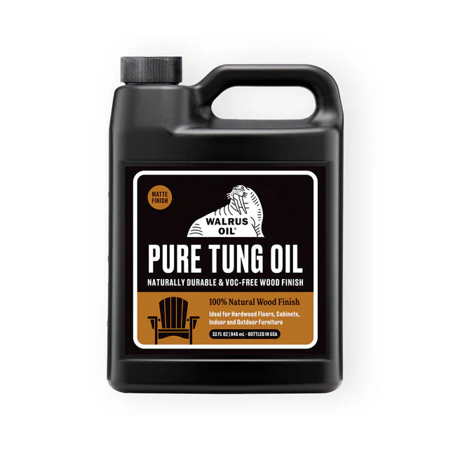 Walrus Oil Pure Tung Oil Wood Finish