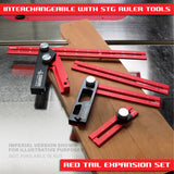 Swan Tool Group 3-Piece RED TAIL Ruler Kit
