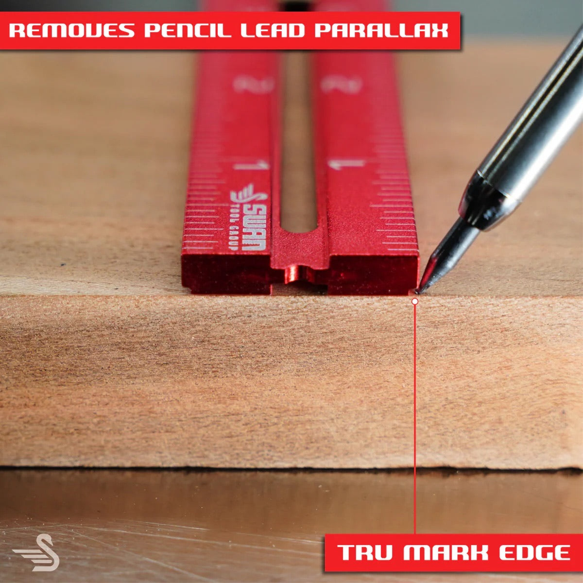 Swan Tool Group 3-Piece RED TAIL Ruler Kit