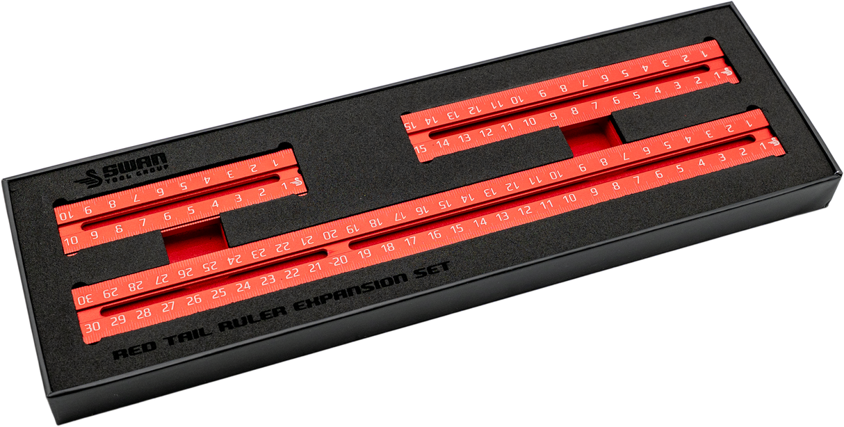 Swan Tool Group 3-Piece RED TAIL Ruler Kit
