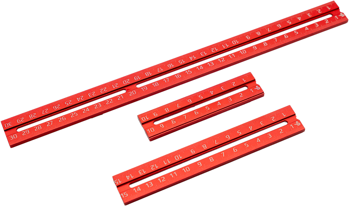 Swan Tool Group 3-Piece RED TAIL Ruler Kit