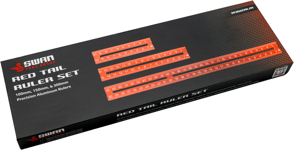 Swan Tool Group 3-Piece RED TAIL Ruler Kit