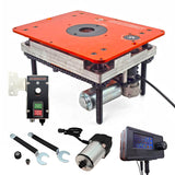 Sherwood Industrial Benchtop Router Table Cast Iron Top with Motorised DRO Router Lift & Water Cooled CNC Spindle