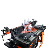 Sherwood Industrial Benchtop Router Table with Cast Iron Table & Plunge Router Lift