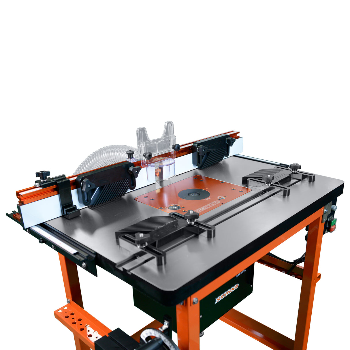 Sherwood Industrial Router Table Cast-Iron with Round Body Router Motor