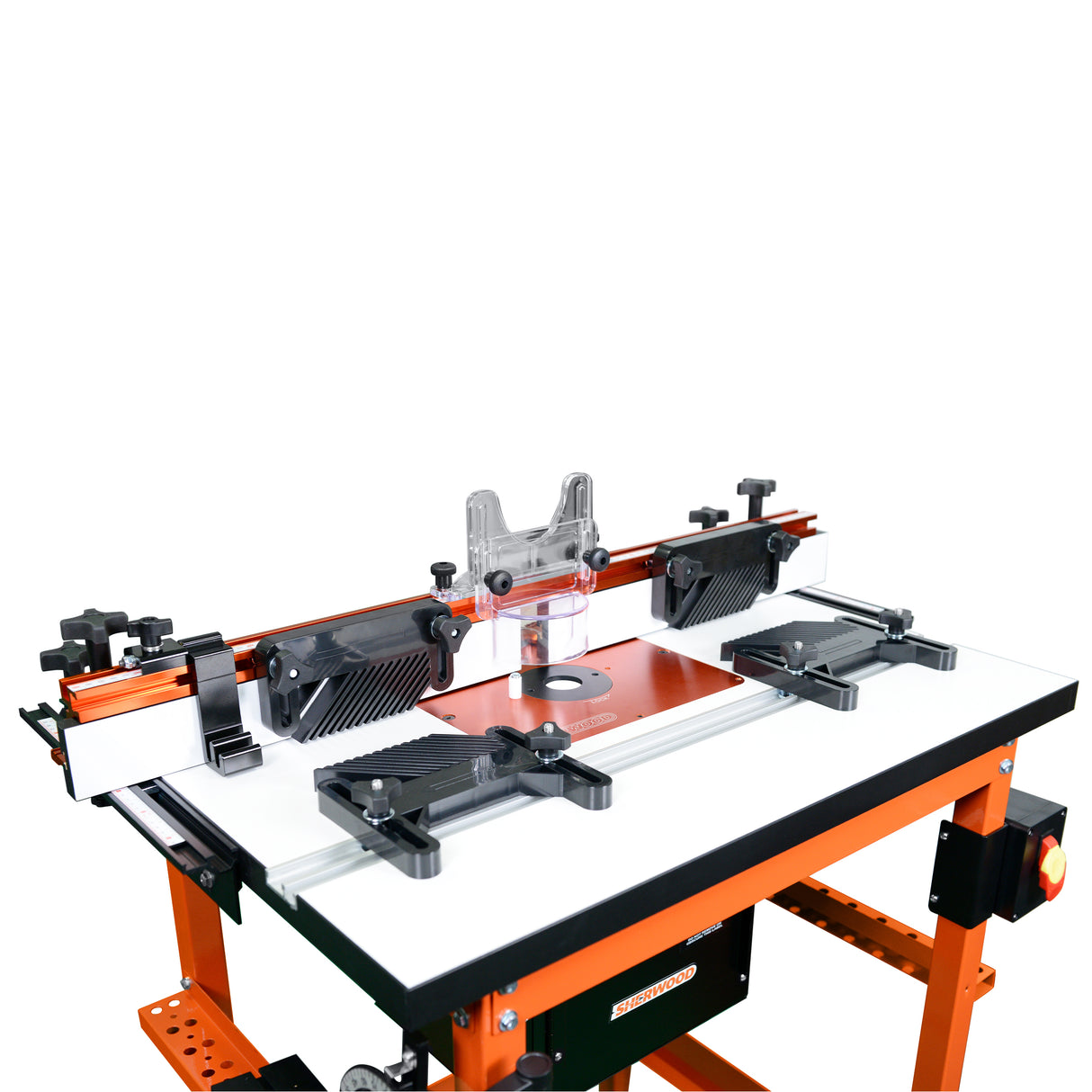 Sherwood Router Table Standalone with MDF/Phenolic Table & Plunge Router Lift