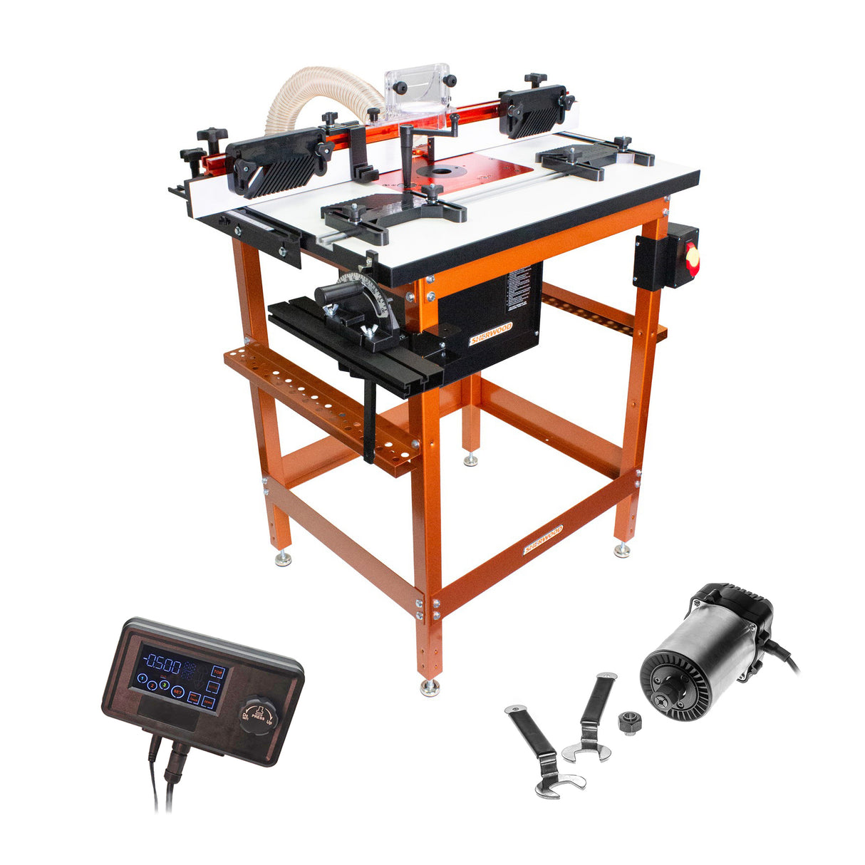 Sherwood Router Table MDF/Phenolic Top with Motorised DRO Router Lift