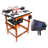 Sherwood Deluxe Router Table MDF/Phenolic Top with Motorised DRO Router Lift & Water Cooled CNC Spindle