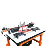 Sherwood Deluxe Router Table MDF/Phenolic Top with Motorised DRO Router Lift & 1800W Round Body Motor
