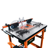 Sherwood Industrial Router Table Cast Iron Top with Motorised DRO Router Lift & 1800W Round Body Motor