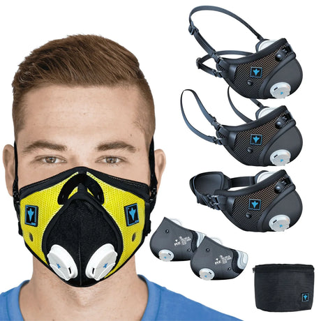 RZMask M3 Dust Face Mask Breathable Mesh Mixed Colours - Medium/Large/XL