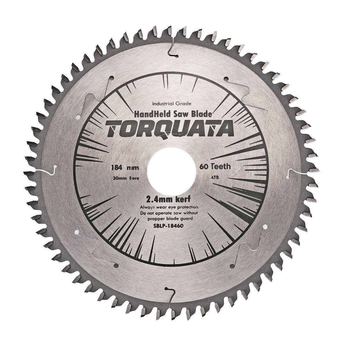 Torquata 184mm Diameter 30mm Bore Laminates Circular Saw Blade suits Circular Power Saws