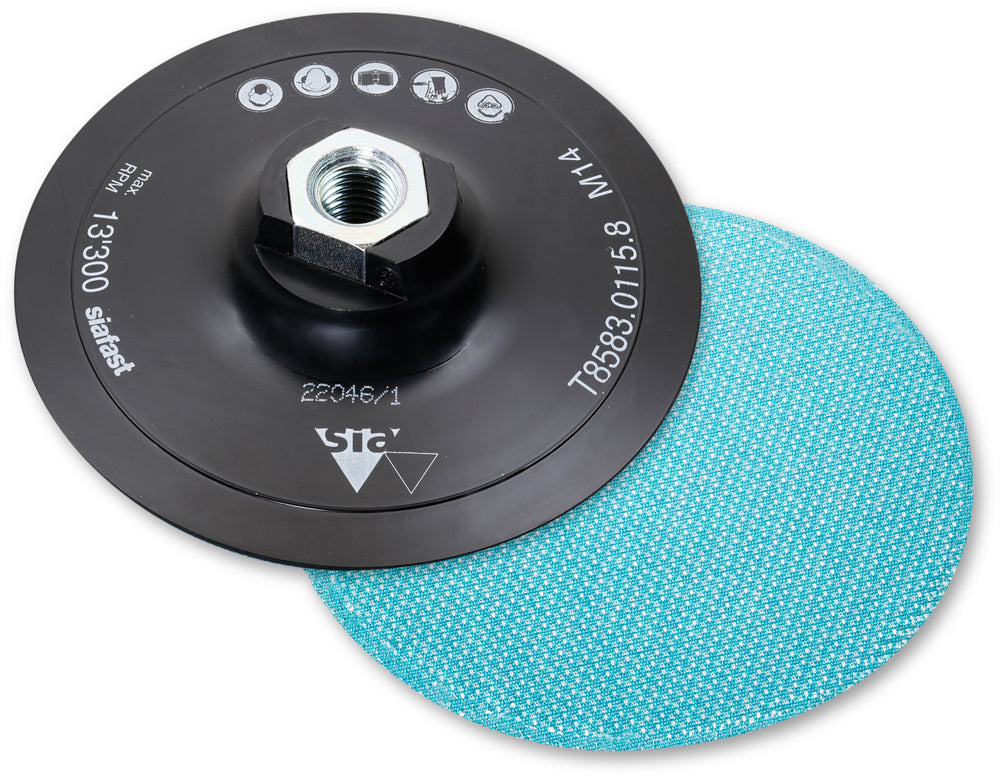SIA Abrasives siafast 125mm Hard Backing Pad M14 Thread