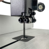 Sherwood 9in Benchtop Bandsaw 300W in use, showcasing precise cutting capability