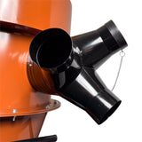 Sherwood 2HP iVac Automation Industrial Cyclone Dust Extractor showing two-stage dust collection with automatic filter cleaner