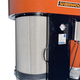 Sherwood 2HP Industrial Cyclone Dust Extractor in Australian workshop setting
