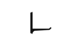 Three black Superhooks Nimble Hooks displayed on a white background