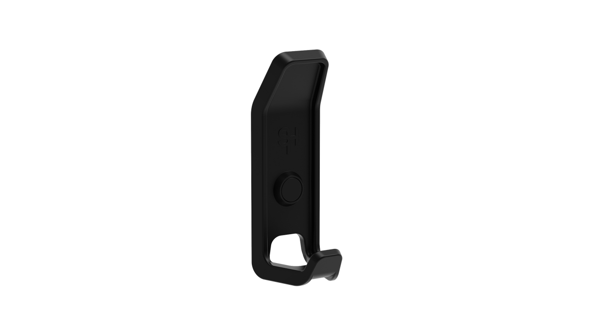 Superhooks Everyday Hook Black 2 Pack - Angled top and through slot for double functionality