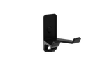 Superhooks Multi Hook Black 2 Pack - Versatile wall-mounted hook with reinforced double arm hook and small securing hook